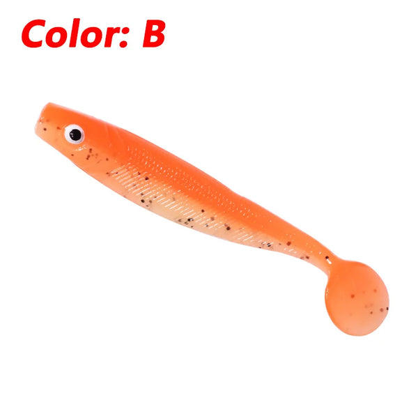 shad Soft Lures 80mm 110mm T- Tail 10 Pcs