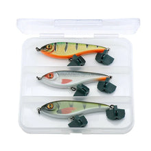 VTAVTA 3stk Raslende kunstagn VIB Fiskelokker 68mm 9g Langsomt synkende Wobbler Til Gedde Aborre Jerkbait Crankbait Tackle Sæt 