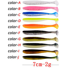 50PCS Shad 70mm  2g