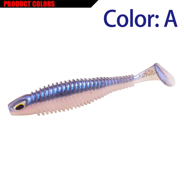 shad Soft Lures 80mm 110mm T- Tail